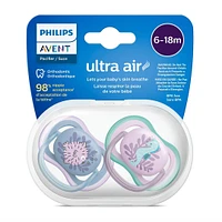 Ultra Air Pacifier 6-18m Puffer Fish / Sea Horse 2-pack