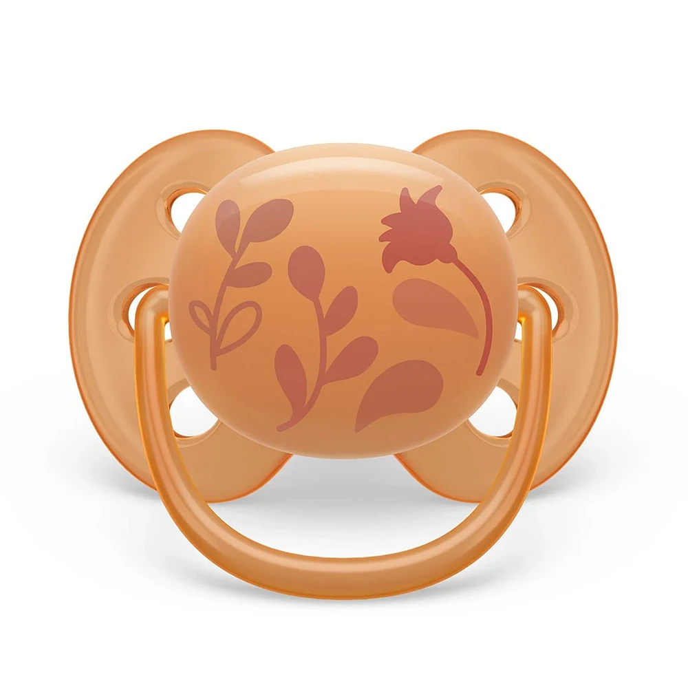Suce Ultra Douce 6-18 mois Chiot Violet / Feuilles Orange (2)