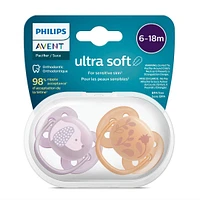 Suce Ultra Douce 6-18 mois Chiot Violet / Feuilles Orange (2)