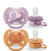 Suce Ultra Douce 6-18 mois Chiot Violet / Feuilles Orange (2)