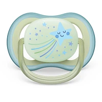 Ultra Air Pacifier Nighttime 0-6m Smiling Star/Owl 2-pack