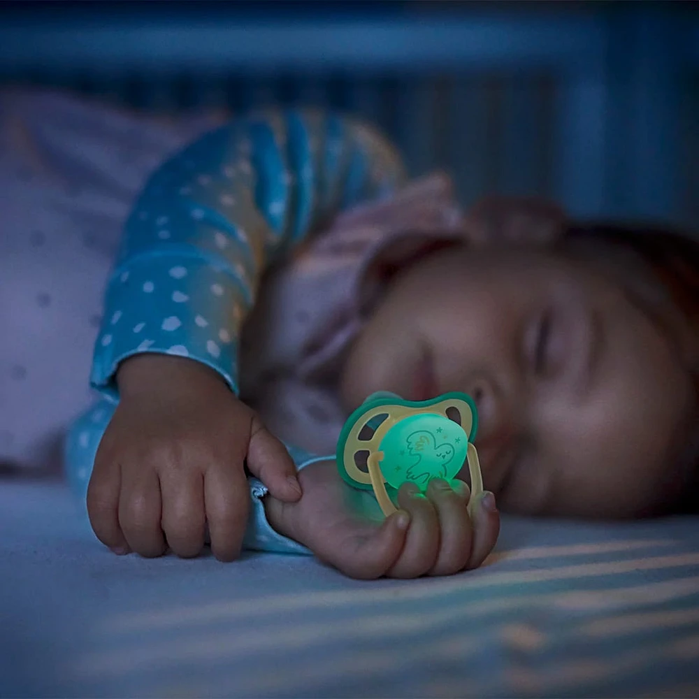 Ultra Air Pacifier Nighttime 0-6m Smiling Star/Owl 2-pack