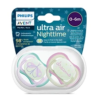 Suce Ultra Air Nighttime 0-6 mois Libellule Lilas / Rêves (2)