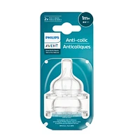 Tétines Anticolique (2) Niveau 2 pour 1mois+