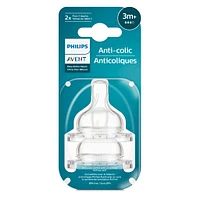 Tétines Anticolique (2) Niveau 3 pour 3mois+