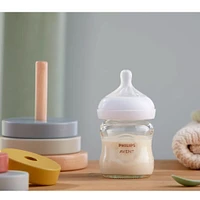 Glass Baby Bottle 4oz Natural 3-pack
