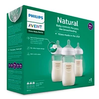 Biberon Verre Naturel 8oz Paquet de 3