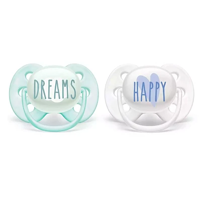 Orthodontic Pacifier 0-6m Ultra Set of 2 - Blue