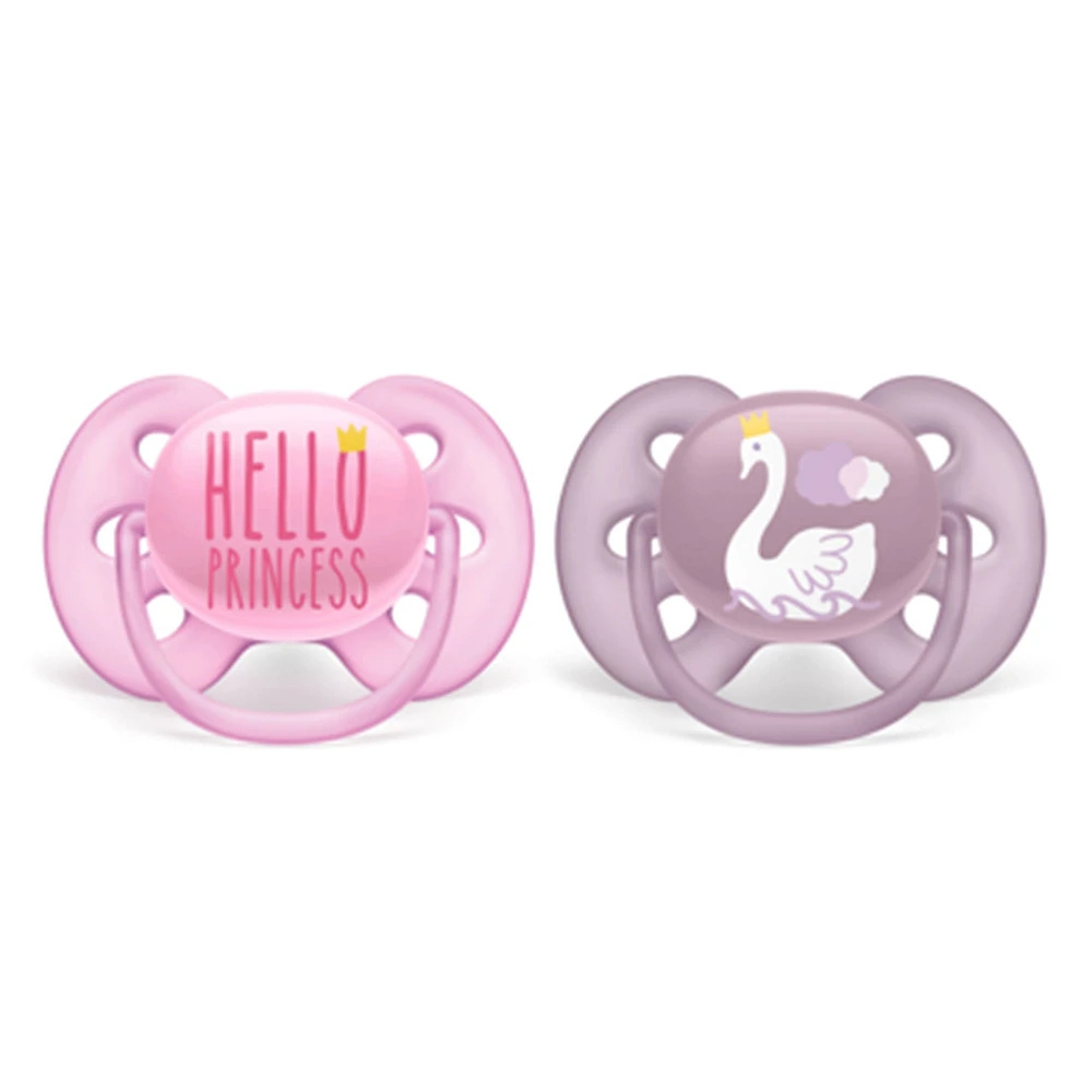 Orthodontic Pacifier 6-18m Ultra Set of 2 - Pink