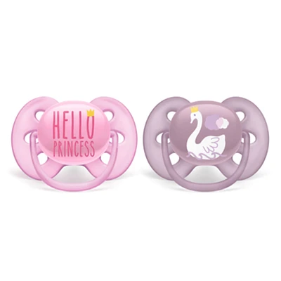 Orthodontic Pacifier 6-18m Ultra Set of 2 - Pink