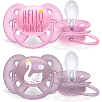 Orthodontic Pacifier 6-18m Ultra Set of 2 - Pink