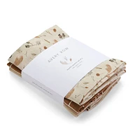 Organic Baby Muslin Blanket Set of 3 - Grasslands
