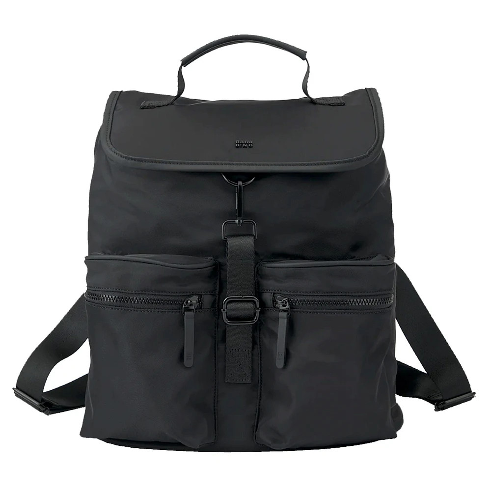 Sustainable Backpack Diaper Bag - Black