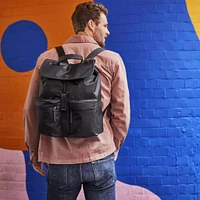 Sustainable Backpack Diaper Bag - Black