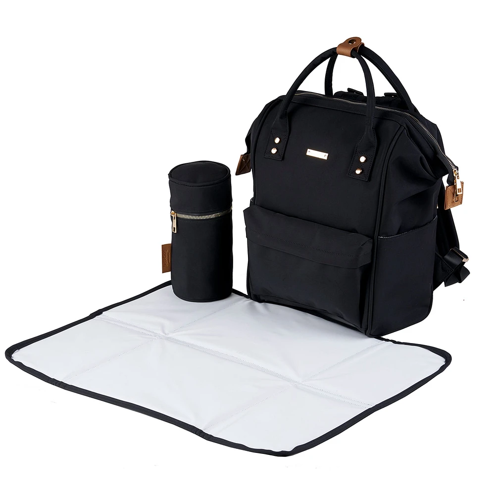 Sac à Couches à Dos Mani - Noir
