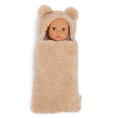 Poupée Nouveau-Née et Sac de Nuit Câlin