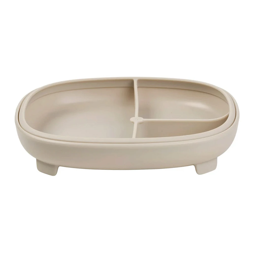 2-in-1 Suction Plate - Latte