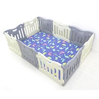 BabyCare FunZone Playpen - White / Grey