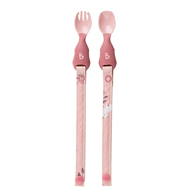 Ustensiles Attachables Paquet de 2 - Rose Blush