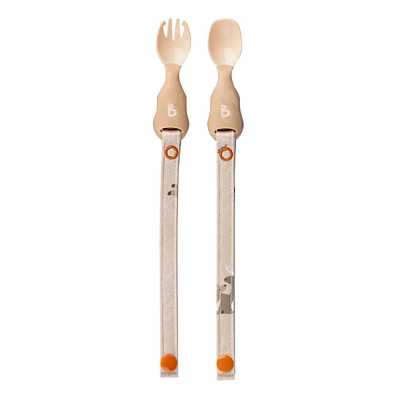 Baby Cutlery Attachable Forest