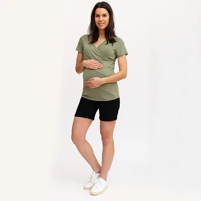 Short Jeans Maternité Noir