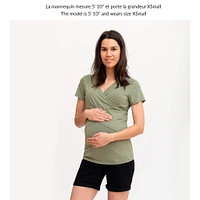 Short Jeans Maternité Noir