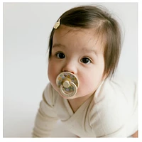 Pacifier Bibs 0-6m Set of 2 - Strawberry  (Size 1) (Clement Exclusive)