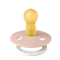 Pacifier Bibs 0-6m Set of 2 - Blush / Vanilla (Size 1)