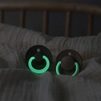 Pacifier Bibs 0-6m Set of 2 - Glow Sage (Size 1)