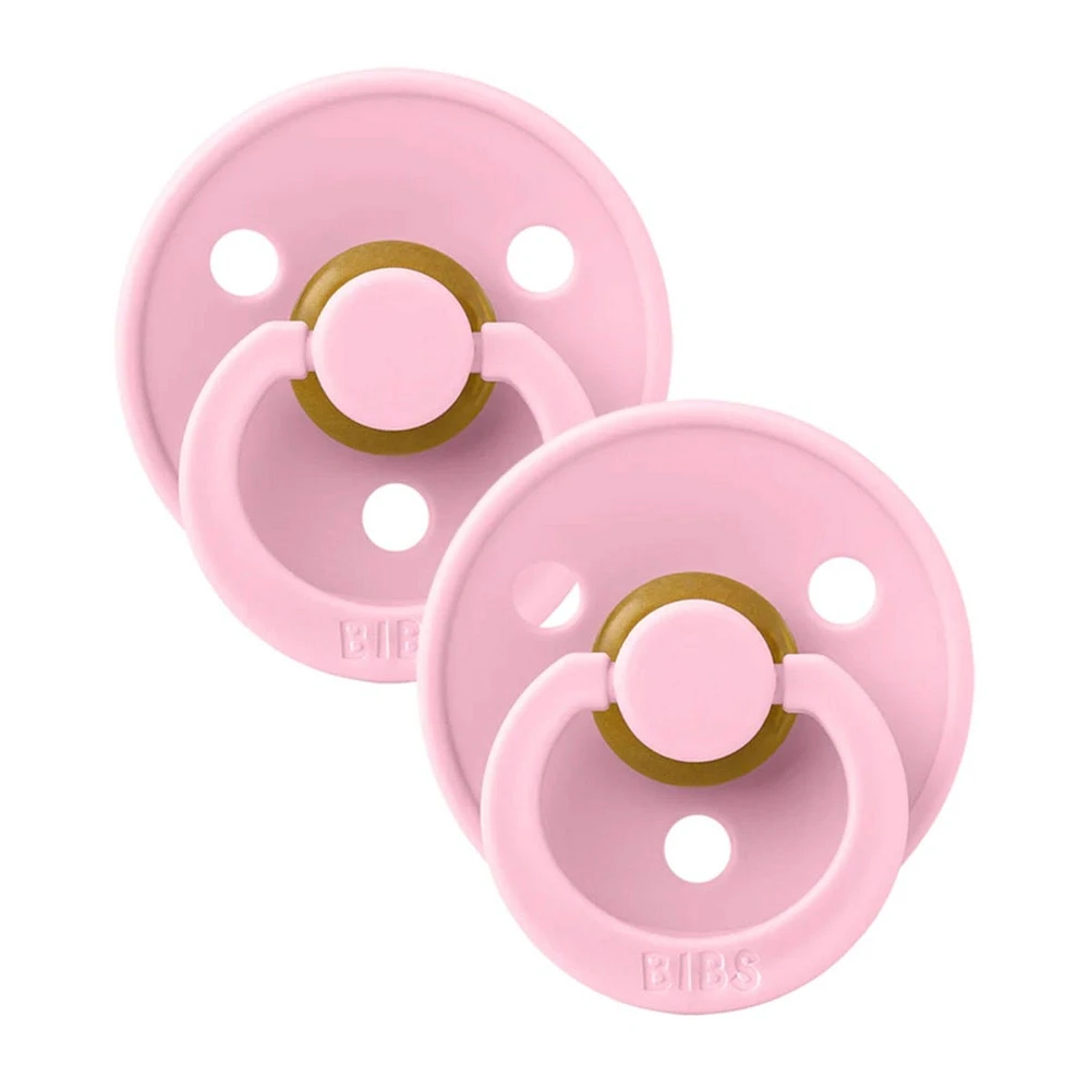 Pacifier Bibs 0-6m Set of 2 - Pink (Size 1)