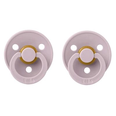 Pacifier Bibs 0-6m Set of 2 - Lilac (Size 1)