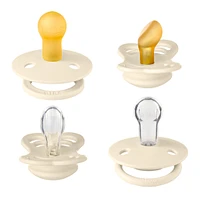 BIBS Try-It Collection Symmetrical Pacifier (4) 0-6m - Ivory (Size 1)