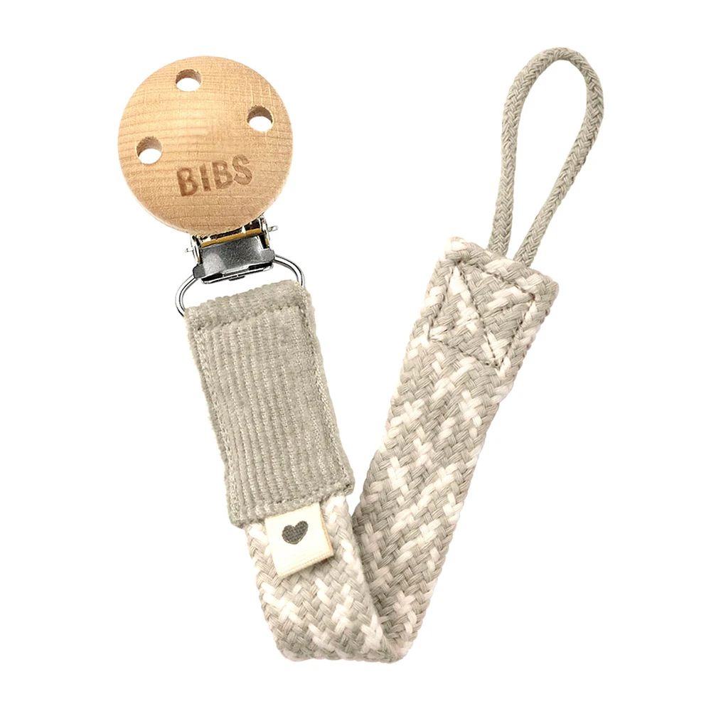 Pacifier Clip Paci Braid - Sand Ivory