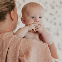 Organic Muslin Swadlle - Blush