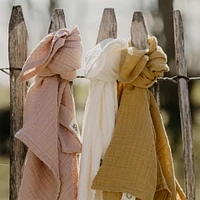 Organic Muslin Swadlle - Blush