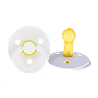 Pacifier Bibs 6-18m Set of 2 - Blue / White (Size 2)
