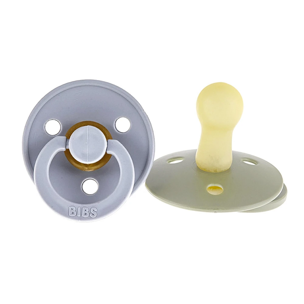 Pacifier Bibs 6-18m Set of 2 - Sage / Cloud (Size 2)