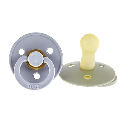 Pacifier Bibs 6-18m Set of 2 - Sage / Cloud (Size 2)