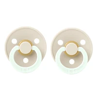 Suce Bibs 0-6mois Paquet de 2 - Ivoire Glow (Grandeur 1)