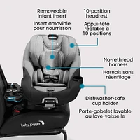 Siège d'Auto City Turn™ Rotating Convertible 4-65lb - Onyx Noir