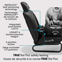 Siège d'Auto City Turn™ Rotating Convertible 4-65lb - Onyx Noir