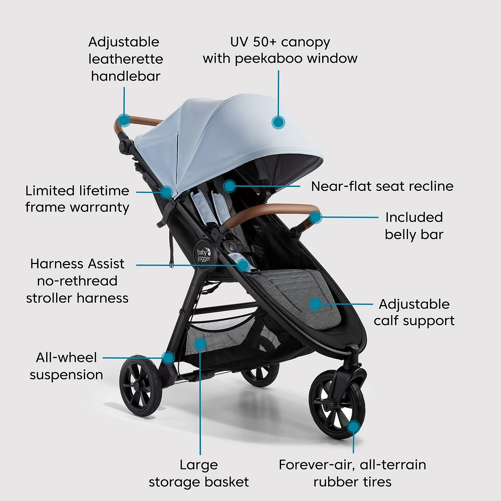 City Mini GT2 Stroller Eco Collection - Fog