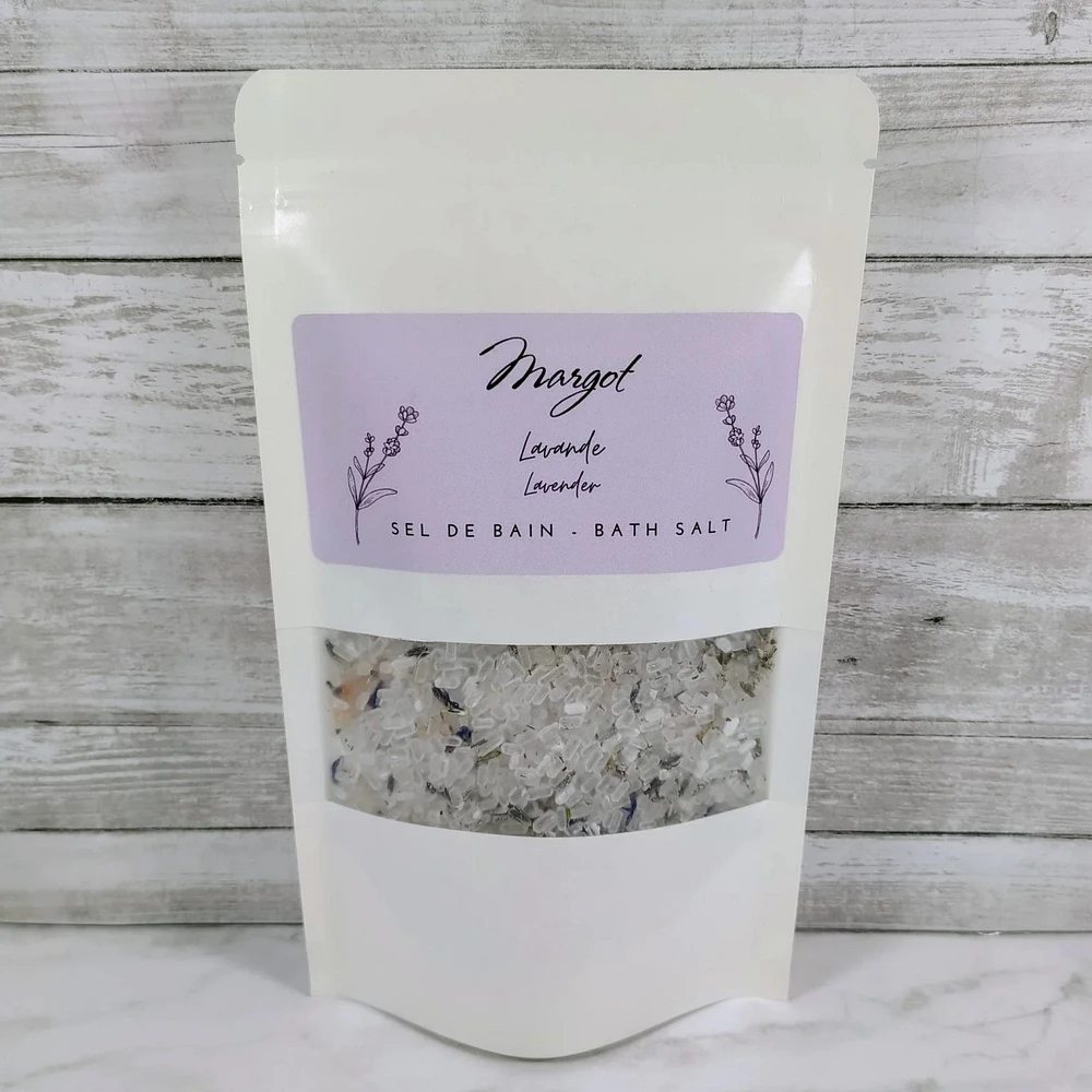 Bath Salt and Flower-Lavender