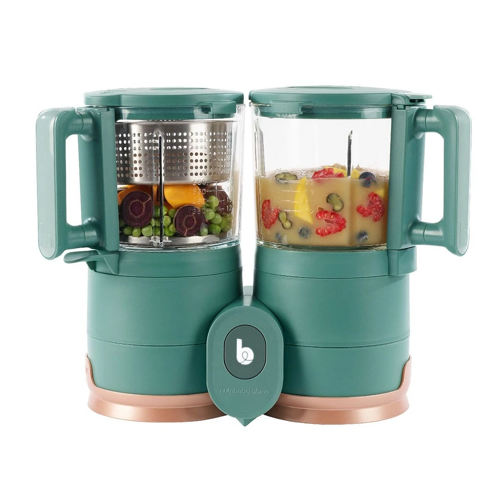 NutriBaby Glass 4-in-1 Food Processor - Green Forest