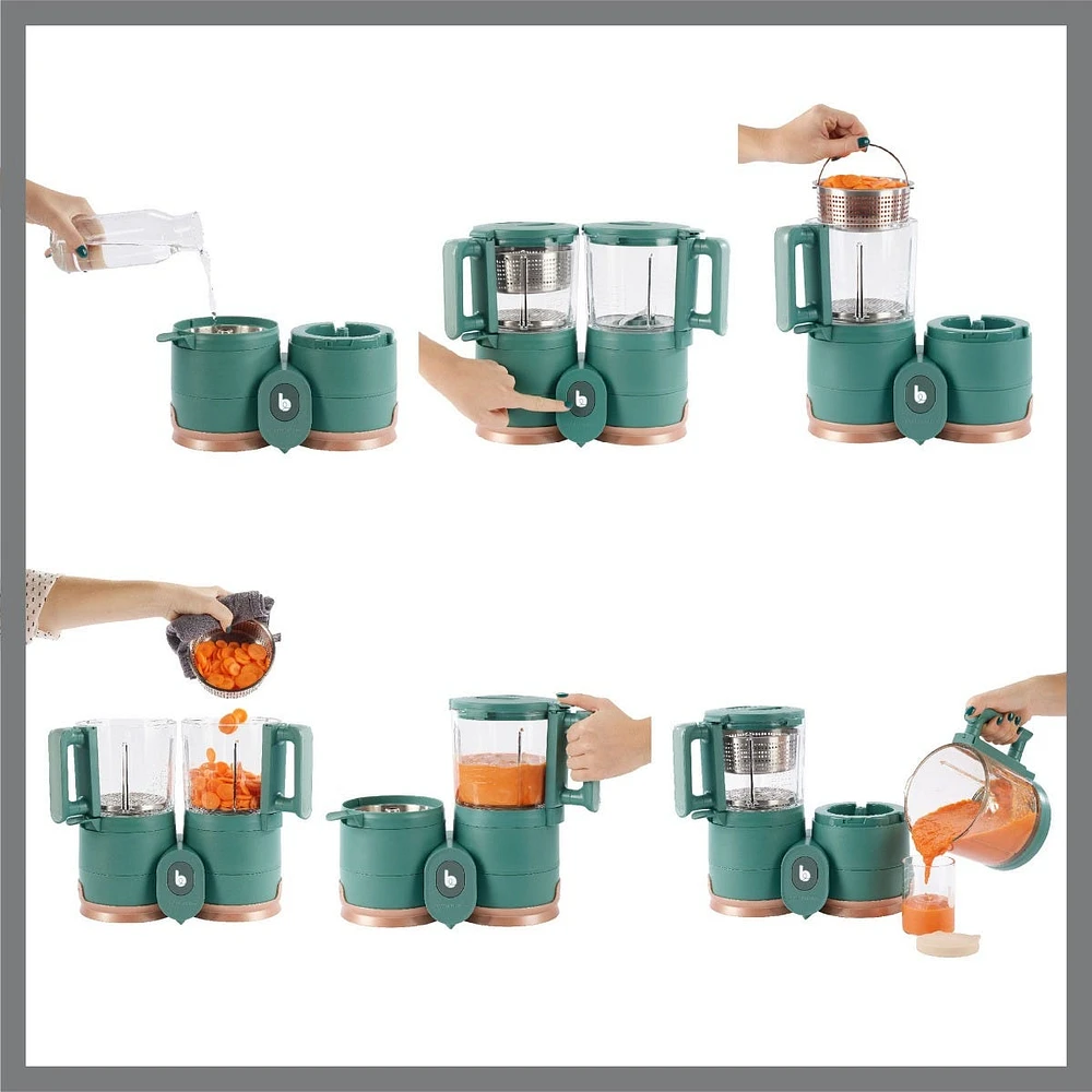 NutriBaby Glass 4-in-1 Food Processor - Green Forest