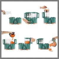 NutriBaby Glass 4-in-1 Food Processor - Green Forest