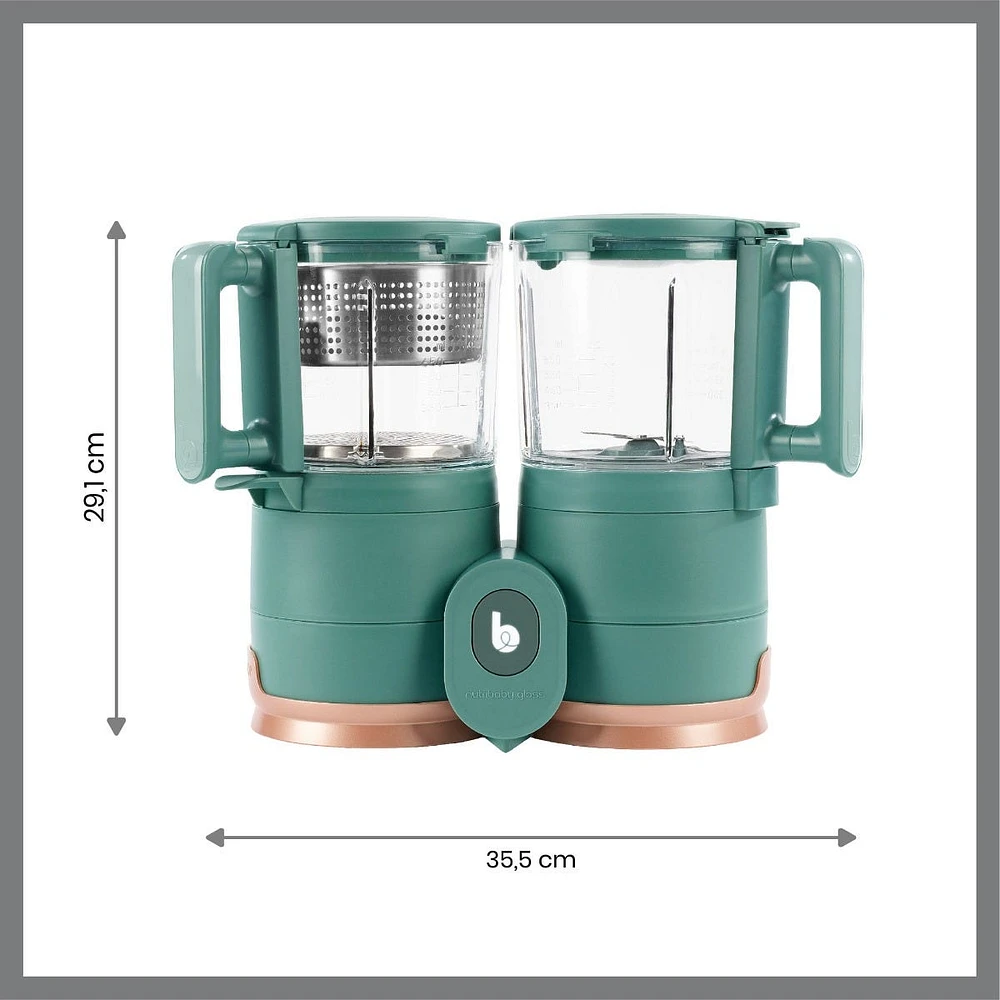NutriBaby Glass 4-in-1 Food Processor - Green Forest