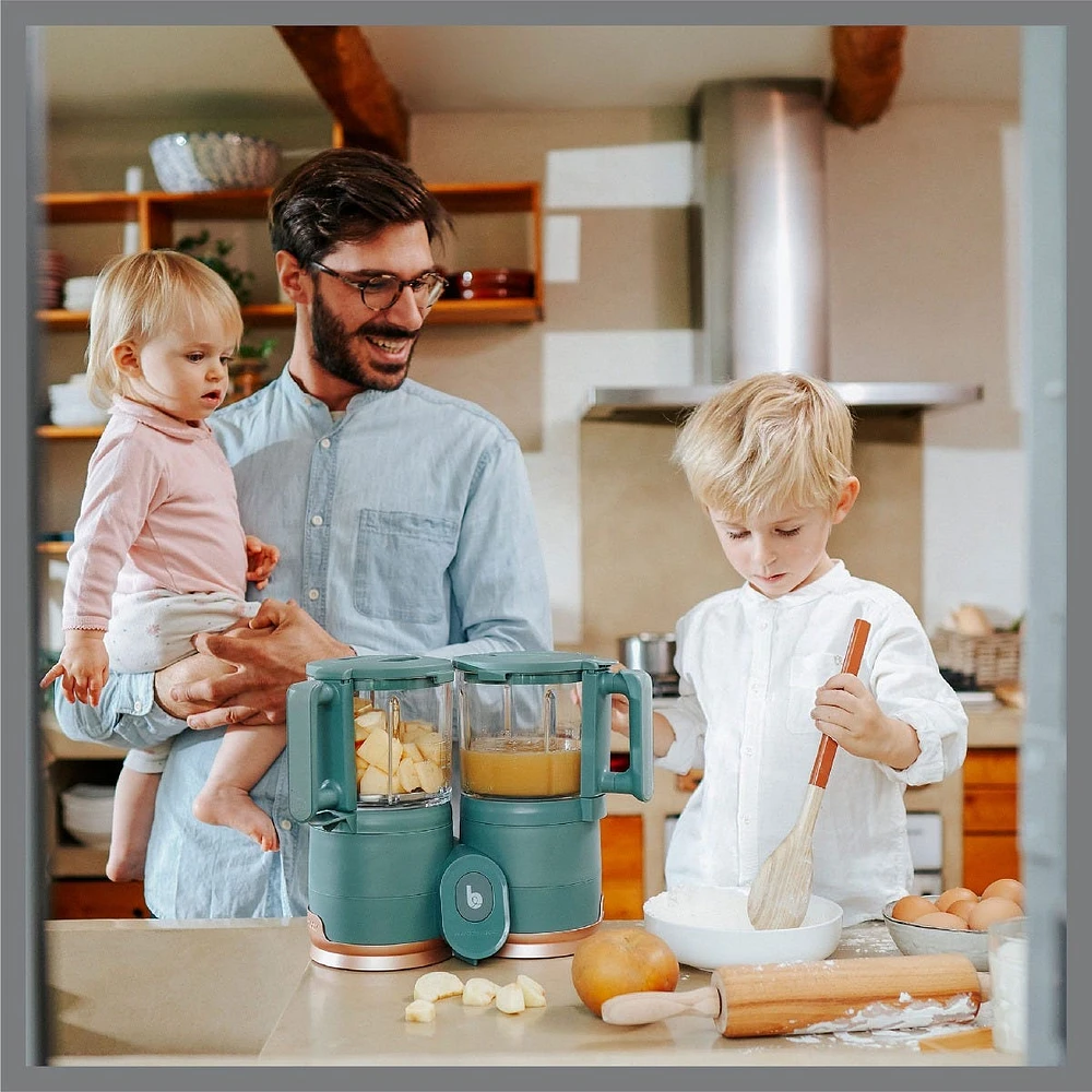 NutriBaby Glass 4-in-1 Food Processor - Green Forest