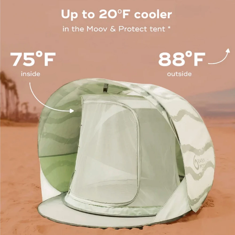 Tente de plage Rafraîchissante et Anti-UV Moov & Protect