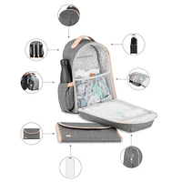 Pyla Diapers Backpack - Smokey Grey